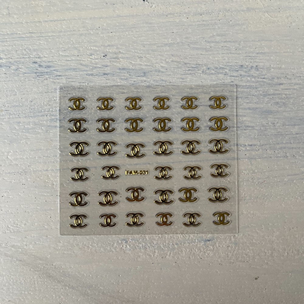 Gold Nail Decals